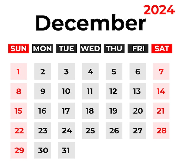 Calendrier 2024 : 12 mois, janvier 2024-décembre 2024 - Mathou 