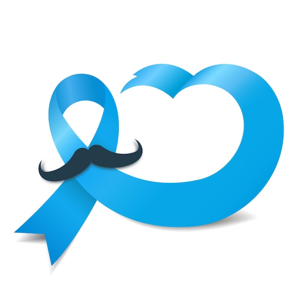 Vecteur sensibilisation au cancer de la prostate. movember