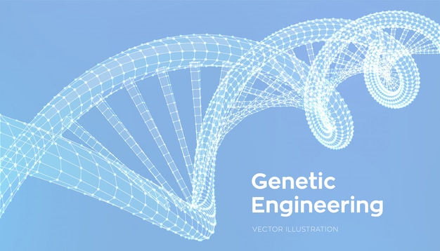 Séquence D'adn. Filtrer Les Molécules Du Code De L'adn Structure Maillage.