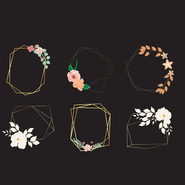 une série d'images de fleurs et de feuilles