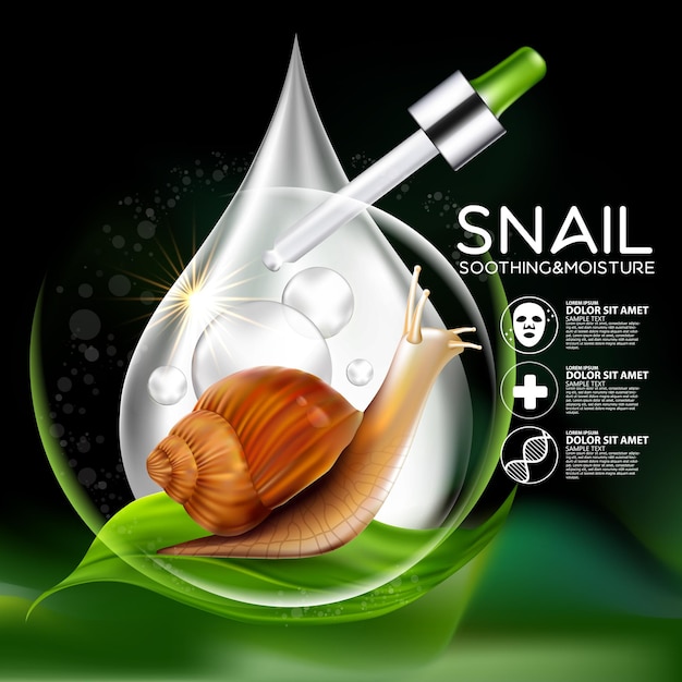 Sérum D'escargot Cosmétique Pour La Peau