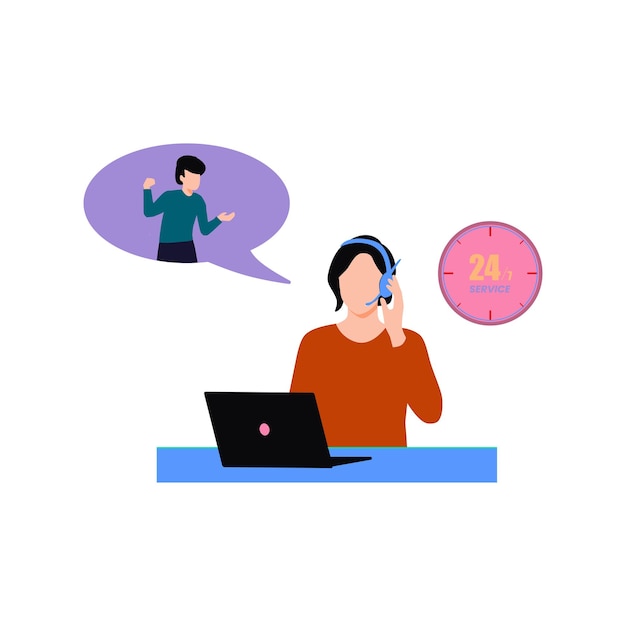 Le service client est disponible 24h/24
