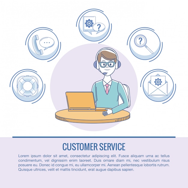 Service client infographique