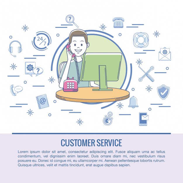 Service Client Infographique