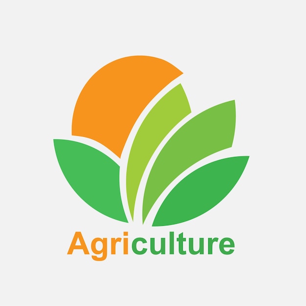 Vecteur service de conception de logo agricole