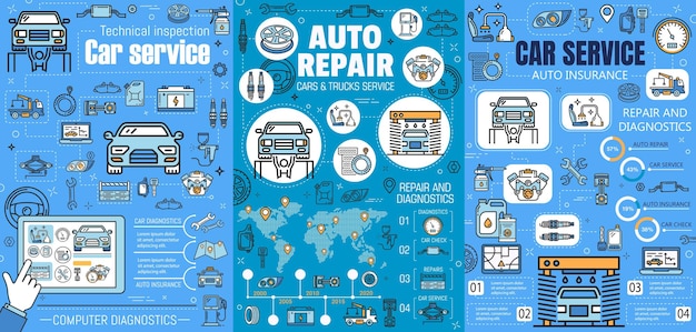 Service d'entretien de mécanicien automobile de réparation automobile