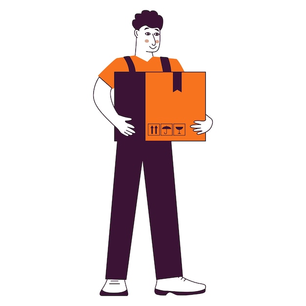 Service Express De Livraison De Marchandises Par Courrier Par Colis