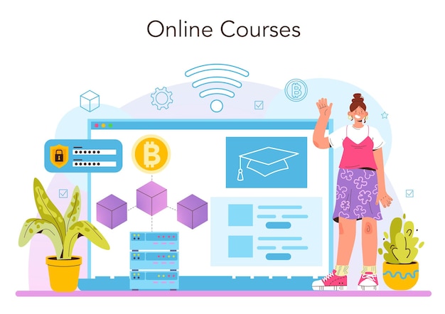 Service ou plate-forme en ligne de développeur de blockchain. Basé sur la blockchain