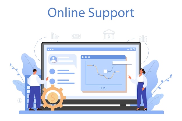 Service Ou Plate-forme En Ligne D'optimisation Des Coûts Dépenses Et Réduction Des Coûts Tout En Maximisant La Valeur Commerciale Assistance En Ligne Vecteur D'illustration Plat Isolé