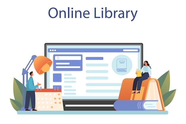 Service ou plateforme en ligne de bibliothécaire