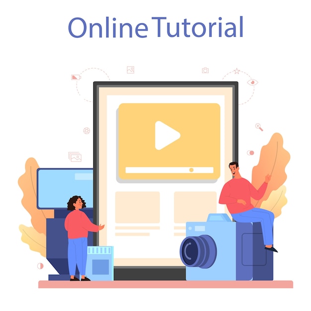 Service Ou Plateforme En Ligne De Cours D'école De Photographie