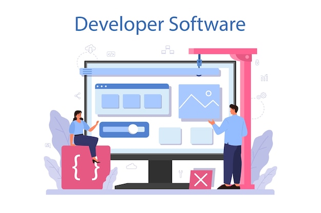 Service ou plateforme en ligne de développeur de logiciels