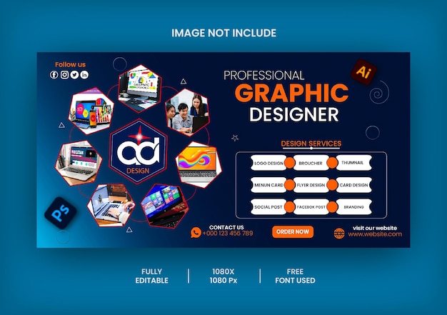 Des services professionnels de conception graphique fournissent des bannières et des modèles