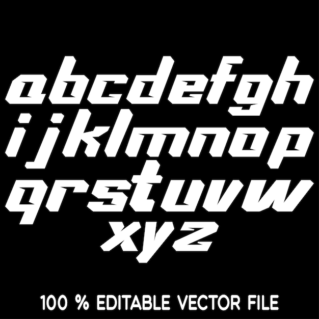 Set D'alphabets Vectoriels Triangle Dessiné à La Main Alphabet Abc Lettres Vecteur