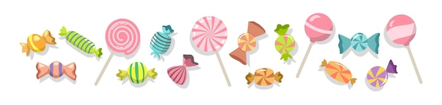 Set de bonbons et de sucettes