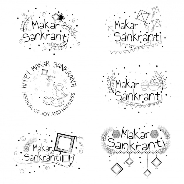 Set De Calligraphie Makar Sankranti