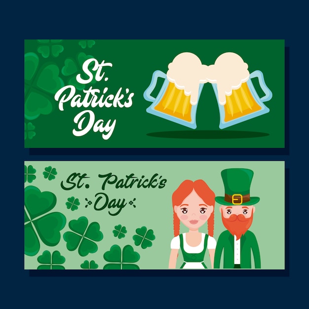 Set De Cartes De St Patrick Day