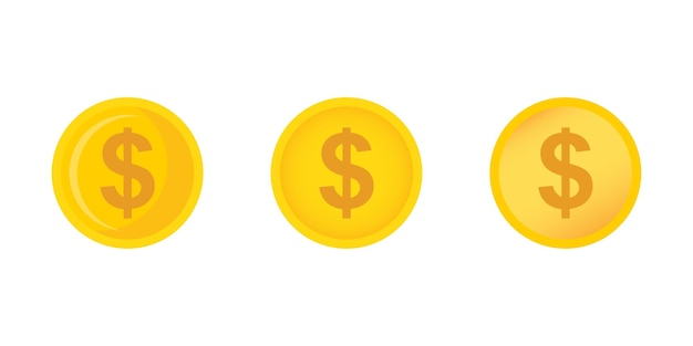 Set de collection de pièces en dollars