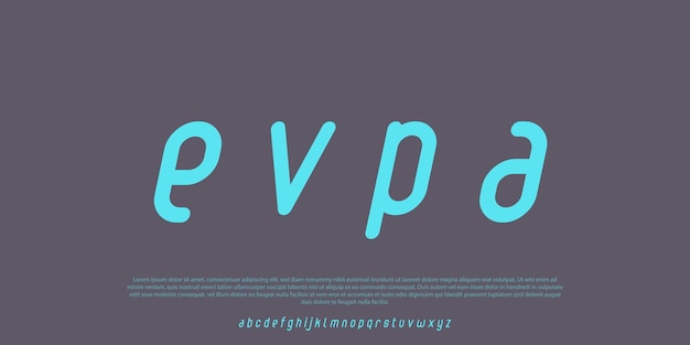 Set de conception d'alphabet vectoriel élégant et minimaliste