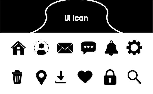 Set d'icônes de conception Web pour les concepts commerciaux et Internet