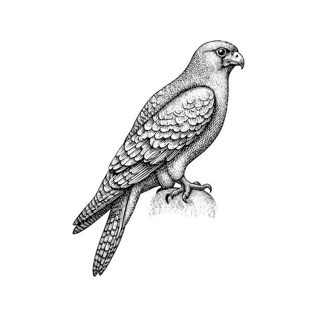 Set d'illustrations vectorielles d'oiseaux gravés