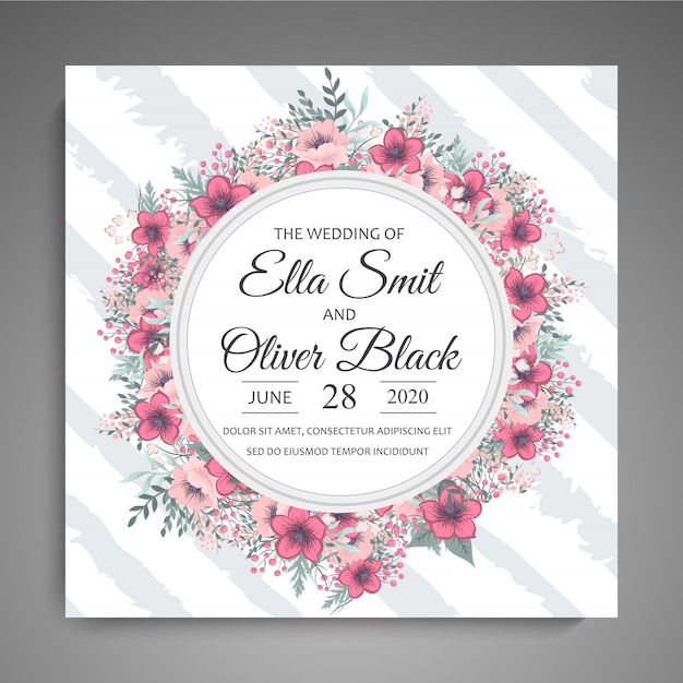 Set d&#39;invitation de mariage
