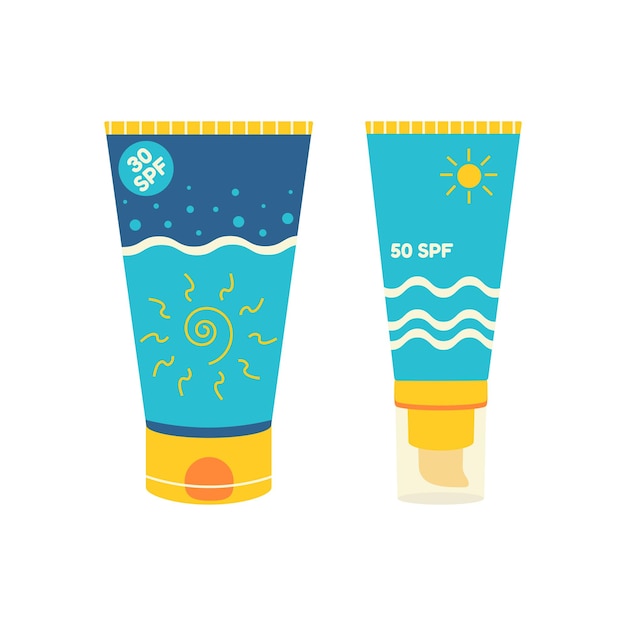 Set de plage pour les voyages d'été Accessoires de vacances pour les vacances en mer Crème solaire 30 spf