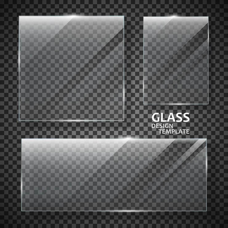 Set de plaques en verre