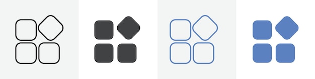 Set de vecteurs de menu utilisé pour le web