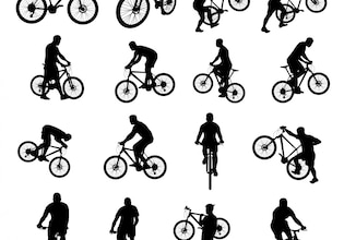 silhouette de vélo