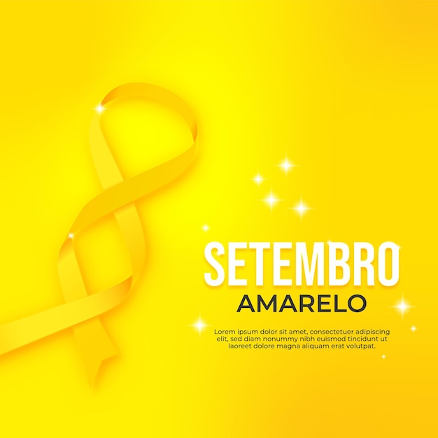 Setembro Amarelo Concept Fond Jaune