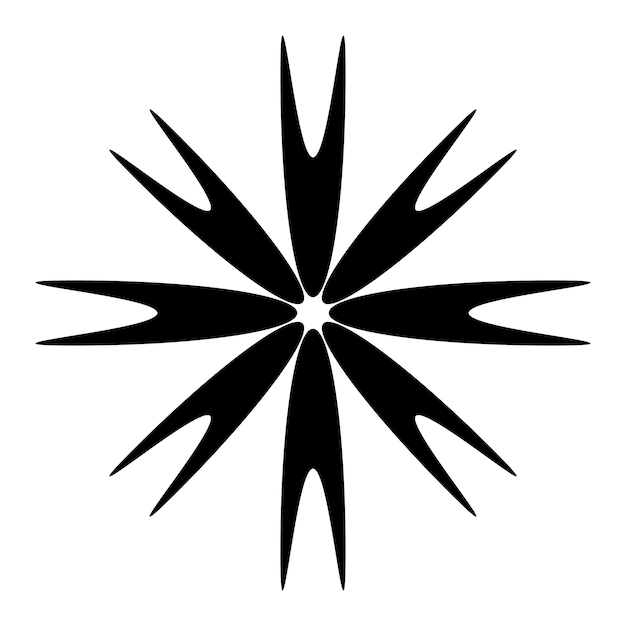 Une seule illustration vectorielle de flocon de neige dessinée par Doodle isolée sur un fond blanc élément d'hiver