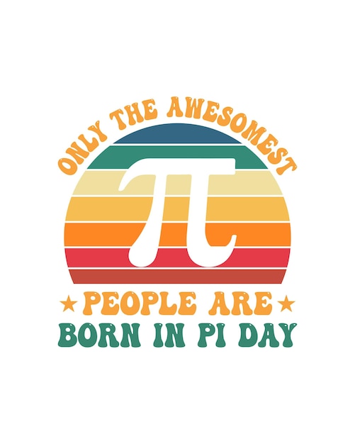Seules les personnes les plus géniales naissent avec un design de T-shirt du jour du Pi.