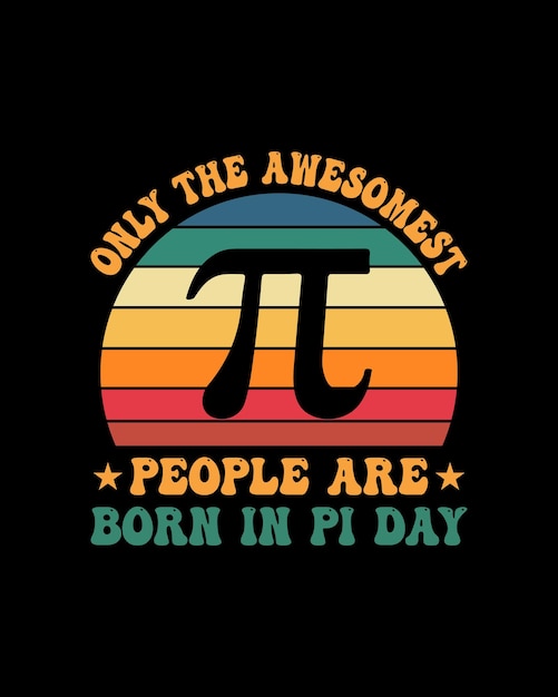 Seules les personnes les plus géniales naissent avec un design de T-shirt du jour du Pi.