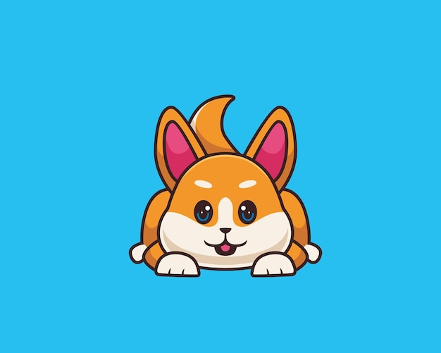 Shiba Inu Pose Illustration De Dessin Animé