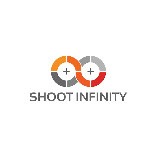 Vecteur shoot infinity - modèle de logo