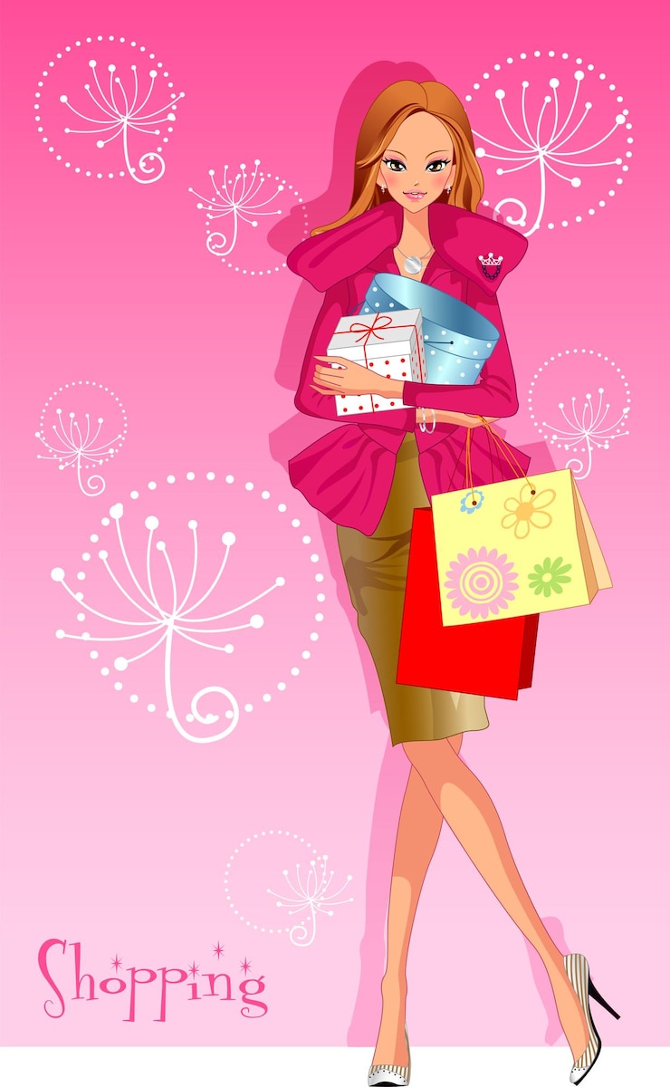 Vecteur le shopping spree