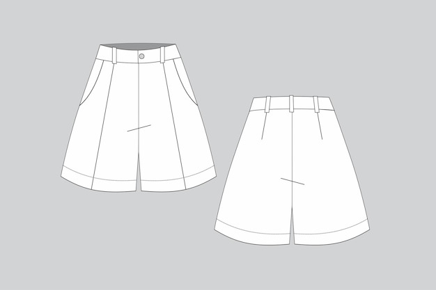 Shorts Shorts Vectoriels Dessin Shorts Femme Shorts Illustration De Mode Shorts Sur Mesure