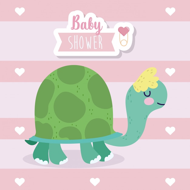 Shower De Bébé Dessin Animé Mignon Tortue