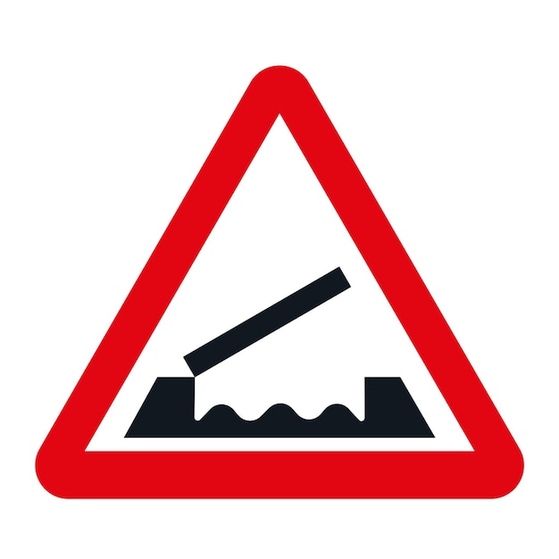 Signalisation de circulation de danger de l'Espagne P5 Pont mobile