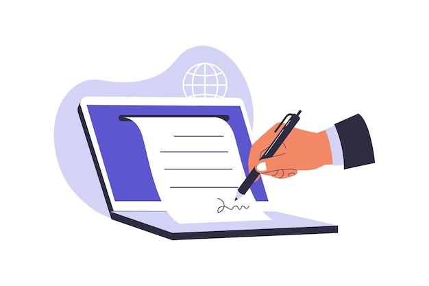 Signature numérique des documents Technologie de signature électronique