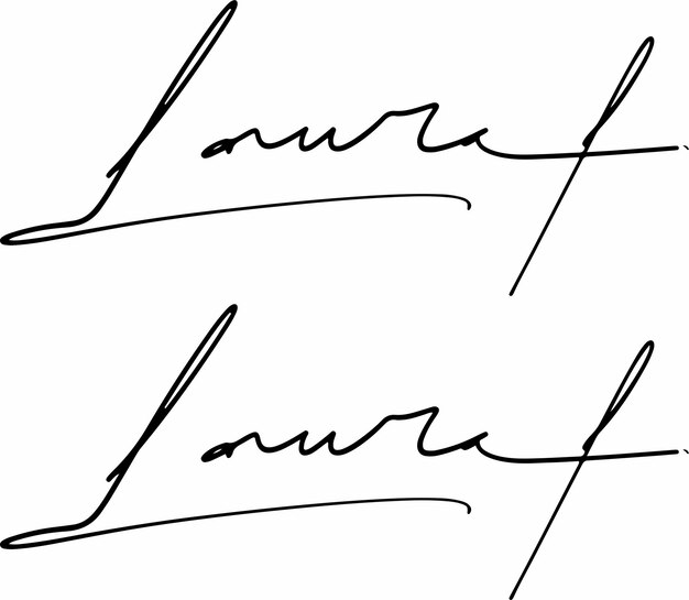 Vecteur la signature