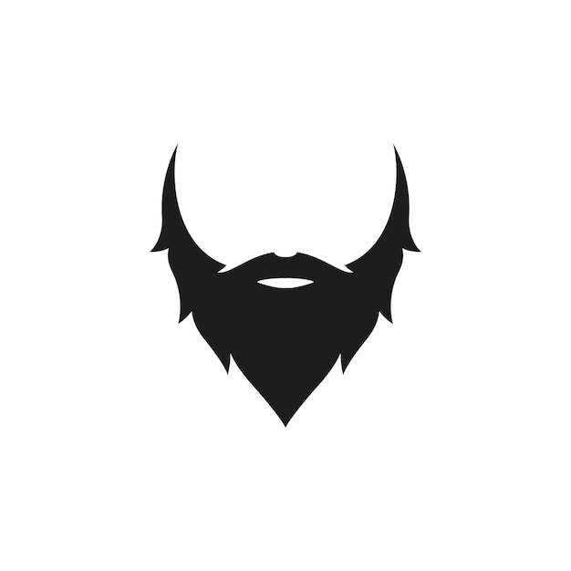 Signe De Barbe Logo Vector Icon Illustration