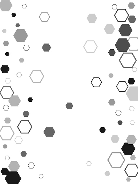 Signe de cellule ou icône de mosaïque de raster hexagonal à hexagone Gradation