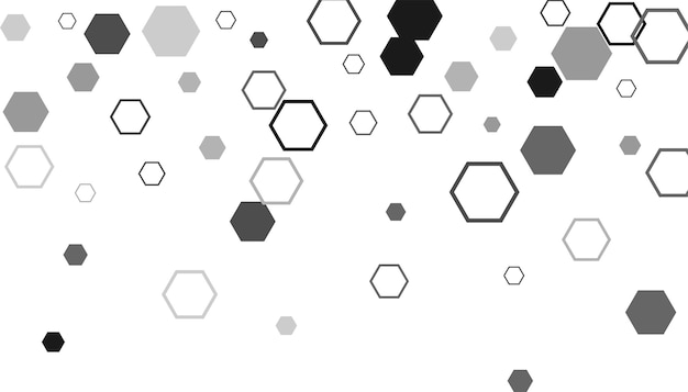 Signe de cellule ou icône de mosaïque de raster hexagonal à hexagone Gradation