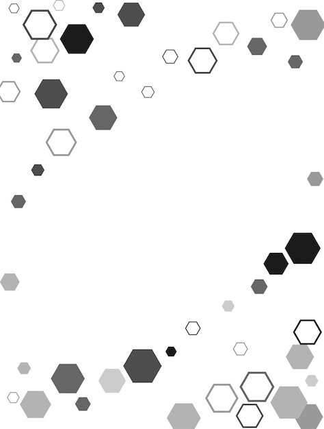 Signe de cellule ou icône de mosaïque de raster hexagonal à hexagone Gradation
