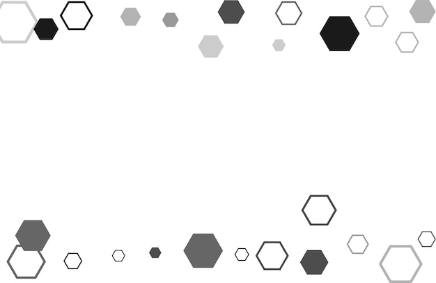 Signe de cellule ou icône de mosaïque de raster hexagonal à hexagone Gradation