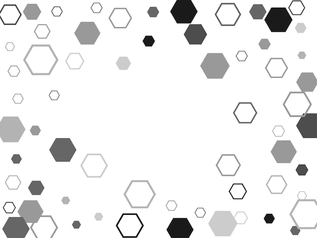 Signe de cellule ou icône de mosaïque de raster hexagonal à hexagone Gradation