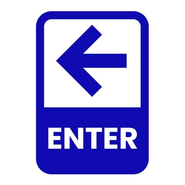 Vecteur signe d'entrée