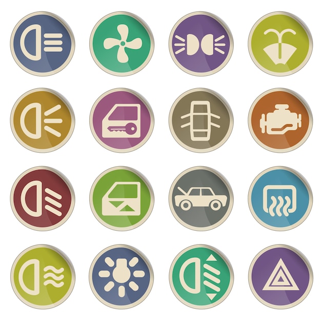 Signe D'interface De Voiture Simplement Symbole Pour Les Icônes Web